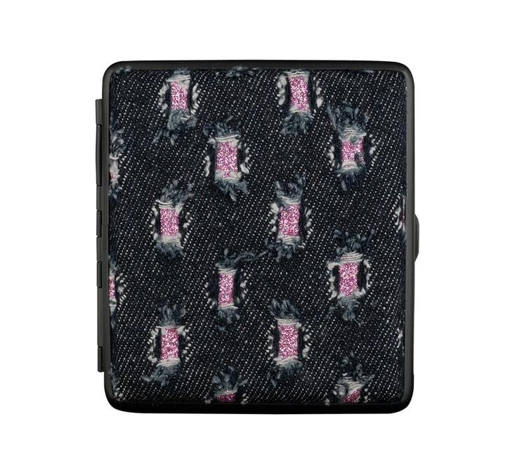 Jeans sigarettenkoker - Zwart, Verzamelen, Rookartikelen, Aanstekers en Luciferdoosjes, Tabaksdoos of Verpakking, Verzenden