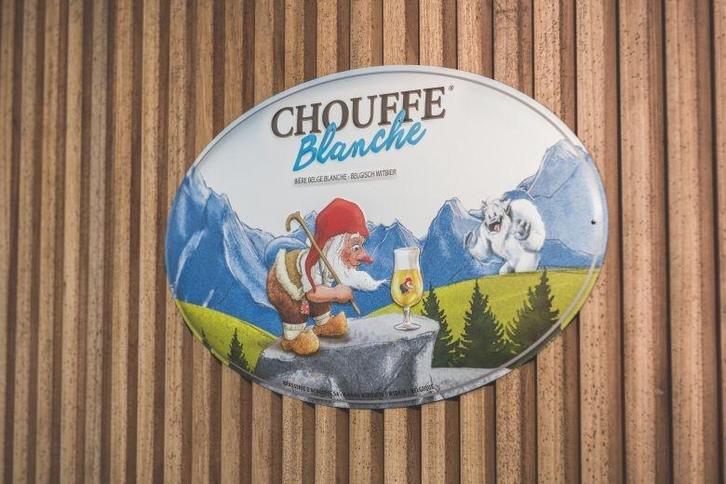 La Chouffe Blanche reclamebord reliëf, Verzamelen, Merken en Reclamevoorwerpen, Nieuw, Ophalen of Verzenden