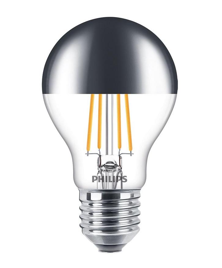 Philips LED kopspiegellamp zilver E27 7.2W 650lm 2700K di..., Huis en Inrichting, Lampen | Overige, Nieuw, Ophalen of Verzenden