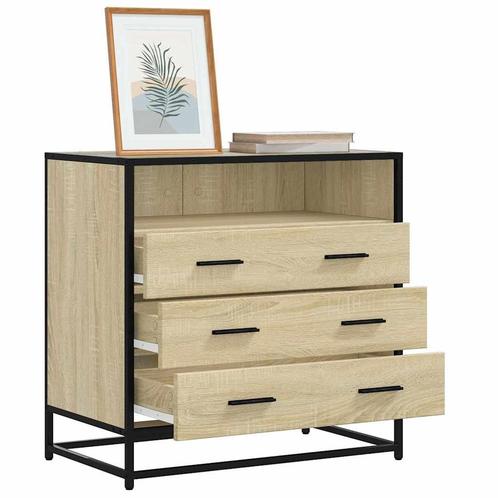 vidaXL Ladekast 70x41x70 cm bewerkt hout sonoma eikenkleurig, Kinderen en Baby's, Kinderkamer | Commodes en Kasten, Nieuw, Verzenden