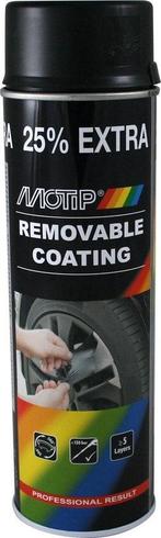 Motip removable coating 500 ml, zwart mat, Verzenden, Nieuw