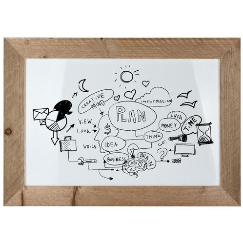 Whiteboard Steigerhout 50x70cm, Zakelijke goederen, Kantoor en Winkelinrichting | Kantoormeubilair en Inrichting
