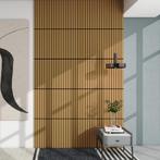 Akoestisch wandpaneel Vang 8 stuks 2,88 m² eikenkleurig donk, Verzenden, Nieuw