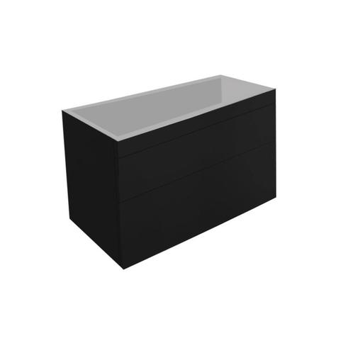 Onderkast Best Design Beauty Greeploos 100 cm Mat Zwart, Doe-het-zelf en Verbouw, Sanitair, Bad, Nieuw, Ophalen of Verzenden