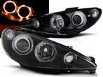 Koplampen Angel Eyes | Peugeot 206 2002-2009 | zwart, Auto-onderdelen, Verlichting, Verzenden, Nieuw, Peugeot