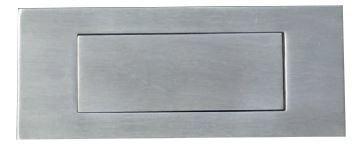 Schuifdeurgreep 120 x 50 mm Rechthoekig RVS, Doe-het-zelf en Verbouw, Hang- en Sluitwerk, Nieuw, Ophalen of Verzenden