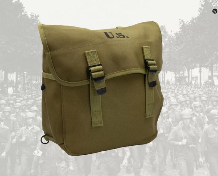 Replica Musette bag M1936 US ww2, Verzamelen, Militaria | Tweede Wereldoorlog, Landmacht, Amerika, Overige typen, Ophalen of Verzenden