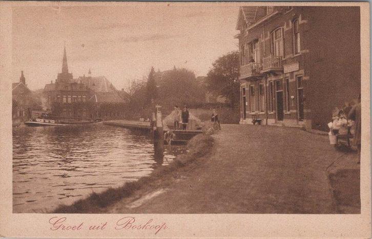 BOSKOOP - Groet uit Boskoop. Dorpsgezicht, Verzamelen, Ansichtkaarten | Nederland, Verzenden