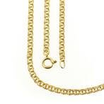 Gouden Prince of Wales schakel ketting | 45 cm, Ophalen of Verzenden, Gebruikt, Overige kleuren, Goud