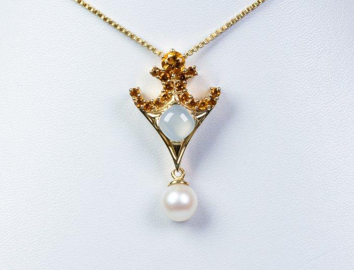 Zonder Minimumprijs - Ketting met hanger - 925 zilver - Ø 8, Sieraden, Tassen en Uiterlijk, Antieke sieraden