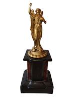 sculptuur, Angelo del Paradiso - 28.5 cm - Gouden bronslaag, Antiek en Kunst, Antiek | Keramiek en Aardewerk