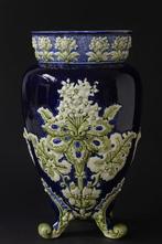 Vaas - Aardewerk - Grote vaas en faience bar, Antiek en Kunst