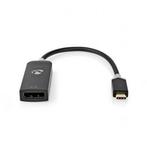 USB C naar DisplayPort adapter | Nedis | 0.2 meter, Computers en Software, Pc- en Netwerkkabels, Verzenden, Nieuw