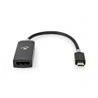 USB C naar DisplayPort adapter | Nedis | 0.2 meter, Computers en Software, Pc- en Netwerkkabels, Nieuw, Verzenden