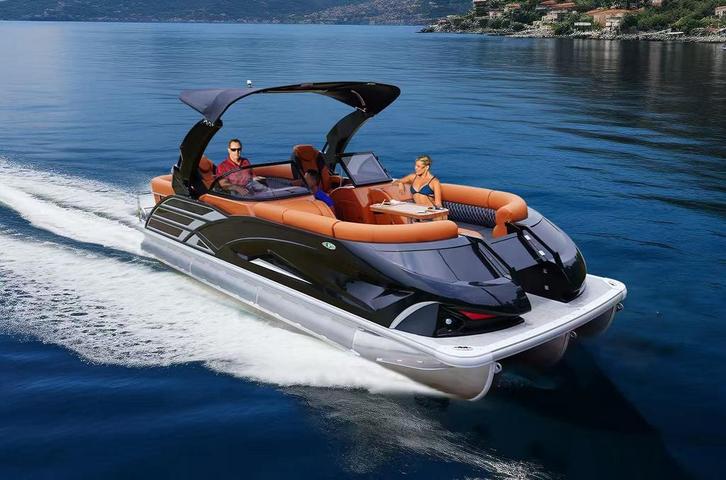 6- tot 15-persoons pontonboten nieuw 2025 /kom proefvaren, Watersport en Boten, Motorboten en Motorjachten, Buitenboordmotor, 30 tot 50 pk