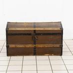 Vintage Ronde Reiskist, Huis en Inrichting, Woonaccessoires | Kisten, Ophalen of Verzenden, Nieuw
