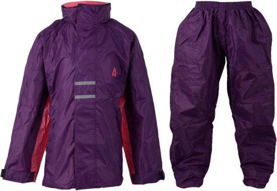 Ralka Regenpak - Kinderen - Unisex - Paars - Maat 128, Fietsen en Brommers, Fietsaccessoires | Fietskleding, Verzenden