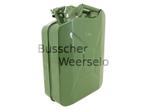 Jerrycan - 20 liter - Legergroen - Metaal - Groen - Opslag, Nieuw, Minder dan 75 liter, Ophalen of Verzenden, Metaal