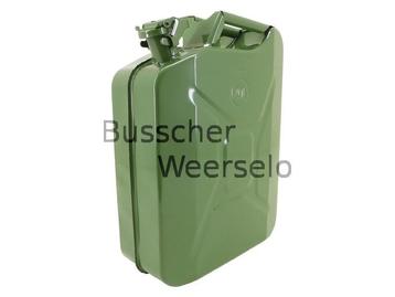 Jerrycan - 20 liter - Legergroen - Metaal - Groen - Opslag