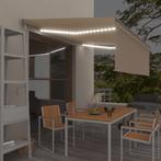 vidaXL Luifel automatisch met rolgordijn LED windsensor 4x3, Verzenden, Nieuw