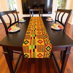 Afrikaanse print tafelloper - Tafelkleed - Oranje Kente, Ophalen of Verzenden, Nieuw