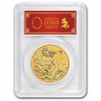 Gouden Lunar III - 1 oz 2024 Year of the Dragon PCGS MS70, Verzenden, Losse munt, Goud