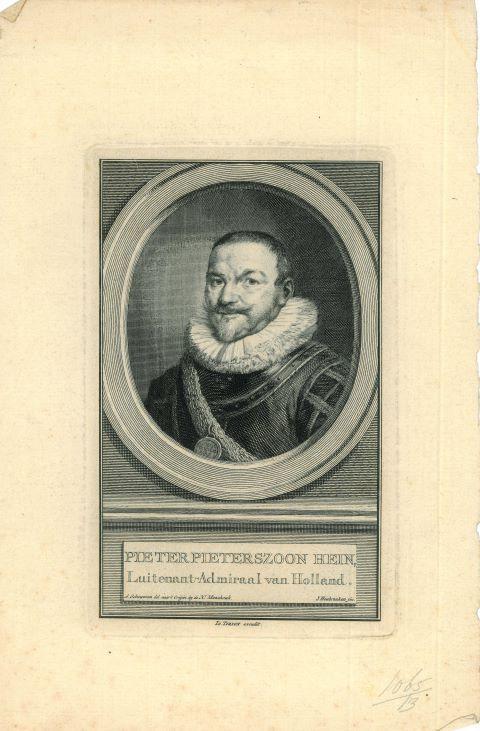 Portrait of Piet Pieterszoon Hein, Antiek en Kunst, Kunst | Etsen en Gravures