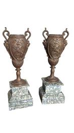 Beker (2) - gebronzeerde Regule-Guss - Antieke bekers,, Antiek en Kunst