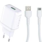 Quick Charge oplaadstekker 18W met USB-C Kabel | 2 Meter |, Ophalen of Verzenden, Nieuw