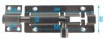 Profielgrendel Rvs 100mm, Doe-het-zelf en Verbouw, Verzenden, Nieuw