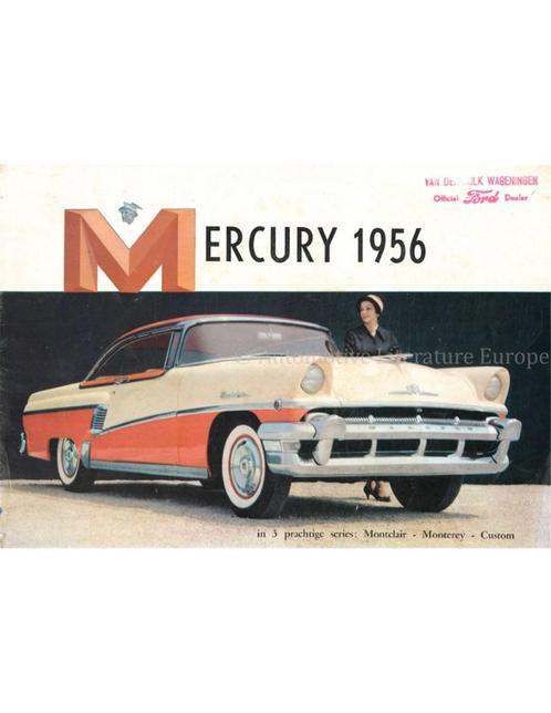 1956 MERCURY PROGRAMMA BROCHURE NEDERLANDS, Boeken, Auto's | Folders en Tijdschriften