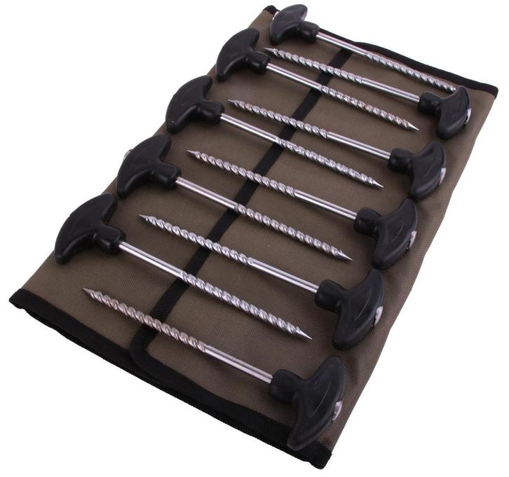 Ultimate Heavy Bivvy Peg Set 10 pcs, Watersport en Boten, Hengelsport | Algemeen, Overige typen, Nieuw, Verzenden