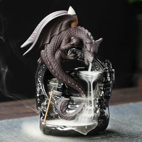Wierook Waterval Draak Wierookbrander 16CM, Verzamelen, Beelden en Beeldjes, Fantasy, Nieuw, Verzenden