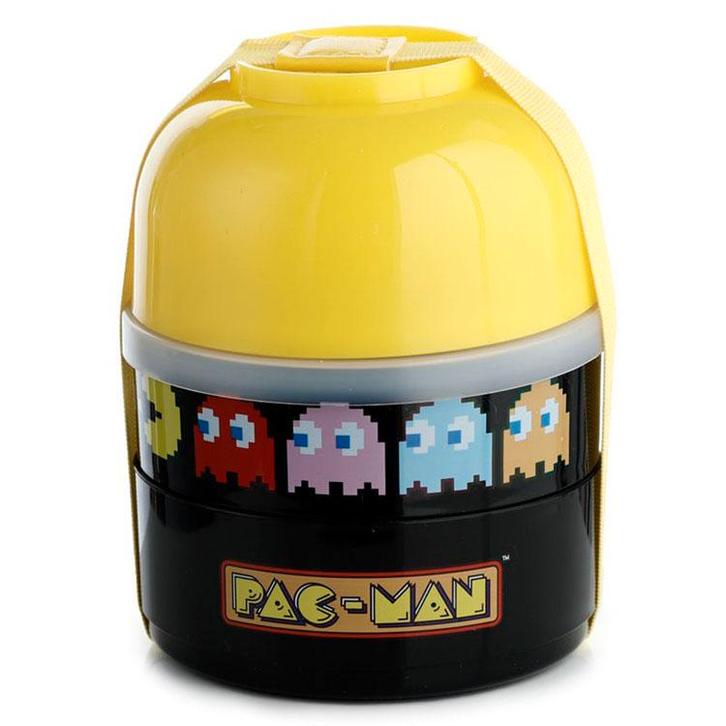 Lunchtrommel Gestapelde Ronde Bento Box Pac-man BPA vrij - 1, Huis en Inrichting, Keuken | Keukenbenodigdheden, Nieuw, Ophalen of Verzenden