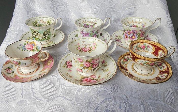 Royal Albert - Kop en schotel (12) - Porselein - Grote kop, Antiek en Kunst, Antiek | Meubels | Tafels