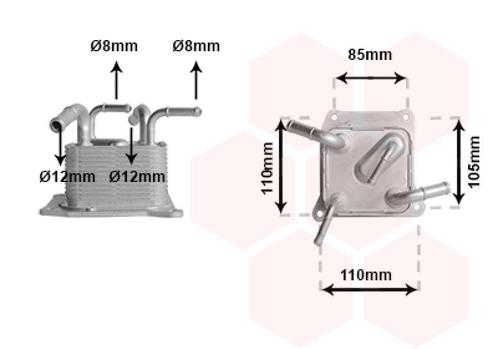 OLIEKOELER VOOR NISSAN JUKE F15 2010-2014 216063JX0C, Auto diversen, Auto-accessoires, Nieuw, Ophalen of Verzenden