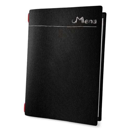 Menumap / Menukaart Mappen - Type: ECO-Black-Krijt - A4, Zakelijke goederen, Horeca | Overige