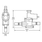 Whale Drukschakelaar waterpomp - acetaal, RVS, nitril en..., Caravans en Kamperen, Ophalen of Verzenden, Nieuw