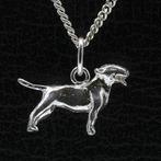 Zilveren Bull terrier ketting hanger - klein, Sieraden, Tassen en Uiterlijk, Verzenden, Nieuw