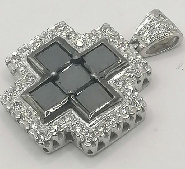 Hanger - 18 karaat Witgoud - 2.71ct. tw. Diamant, Sieraden, Tassen en Uiterlijk, Antieke sieraden