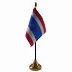Thailand versiering tafelvlag 10 x 15 cm - Thailand versie.., Ophalen of Verzenden, Nieuw