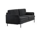 Urban Sofa - 3-Zitsbank - Zwart Velour Stof - Jorn, Verzenden, Nieuw