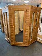 Infrarood sauna (12 langstralers) red cedar 1 - 3 persoons, Sport en Fitness, Complete sauna, Infrarood, Zo goed als nieuw