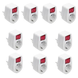 Verloopstekker | Q-link | Schakelaar | 10 stuks, Doe-het-zelf en Verbouw, Elektra en Kabels, Nieuw, Verzenden