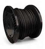 Staalkabel 3 mm 100 meter op katrol Zwart, Verzenden, Nieuw