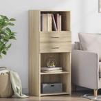 vidaXL buffetkast 50x42,5x124 cm bewerkt hout sonoma, Huis en Inrichting, Verzenden, 100 tot 150 cm, Nieuw, 50 tot 100 cm