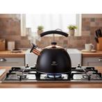 Meyerhoff Fluitketel 2,5L – RVS Theeketel – Matzwart met, Ophalen of Verzenden, Nieuw
