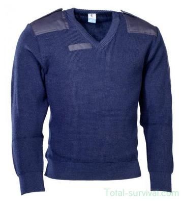 KL marechaussee commando trui Wol/Acryl met v-hals, blauw beschikbaar voor biedingen