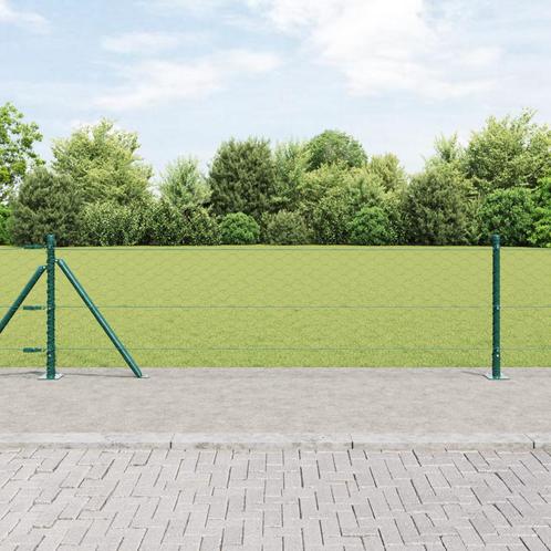 vidaXL Hexagon Schutting Groen 0.6x50 m Staal, Tuin en Terras, Schuttingen, Nieuw, IJzer, Verzenden