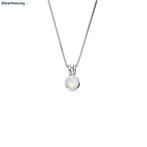 Zilveren witte opaal kristal ketting, Sieraden, Tassen en Uiterlijk, Kettingen, Verzenden, Nieuw, Zilver